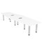 Skutchi Designs 45 in W, 120 in L, 29 in H, Engineered Wood Top, White H-HEXIR46119PT-09-EL - alternate 1